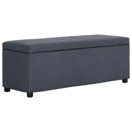 vidaxl-lawka-ze-schowkiem-116-cm-ciemnoszara-poliester