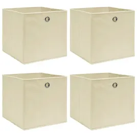 vidaxl-pudelka-4-szt-kremowe-32x32x32-cm-tkanina