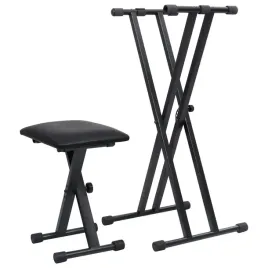 vidaxl-statyw-pod-keyboard-z-podwojna-rama-i-taboretem-czarny