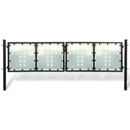 vidaxl-brama-ogrodzeniowa-czarna-300-x-150-cm