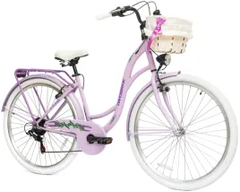 rower-miejski-damski-28-damka-osprzet-shimano-bagaznik-koszyk-gratis