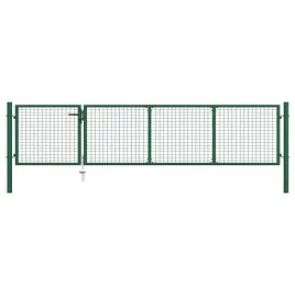 vidaxl-brama-ogrodzeniowa-stalowa-350-x-75-cm-zielona