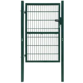 vidaxl-brama-ogrodzeniowa-pojedyncza-2d-zielona-106-x-210-cm