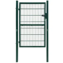 vidaxl-brama-ogrodzeniowa-pojedyncza-2d-zielona-106-x-230-cm
