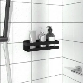 vidaxl-polka-prysznicowa-czarny-mat-23x65x6-cm-stal-nierdzewna-304