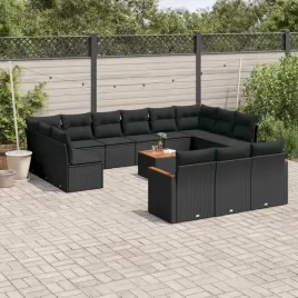 vidaxl-14-cz-zestaw-wypoczynkowy-do-ogrodu-poduszki-czarny-rattan-pe