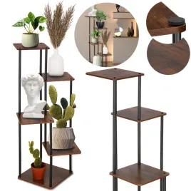 kwietnik-metalowy-1055-cm-stojak-na-kwiaty-z-5-polkami-loft-czarno-brazowy