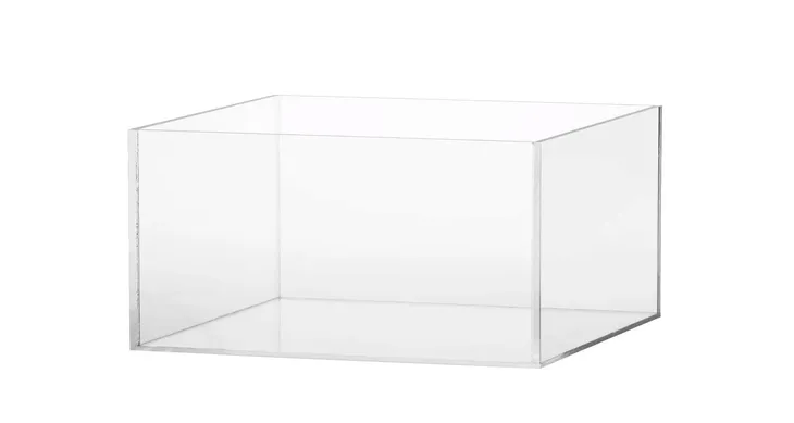 Pojemnik, kostka, kubik 18x10x10 cm, plexi 3 mm
