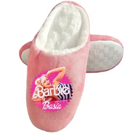 kapcie-pantofle-domowe-ocieplane-cieple-barbie-prezent-dla-dzieci-imie-z6