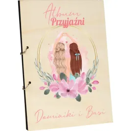 album-z-drewna-prezent-dla-przyjaciolki-siostry-imie-i-twoj-wlasny-tekst