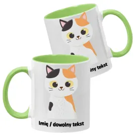 kubek-ceramiczny-330-ml-zielony-urocze-kotki-koty-wzory-twoje-imie