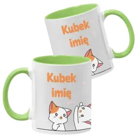 kubek-ceramiczny-330-ml-zielony-urocze-kotki-koty-wzory-twoje-imie