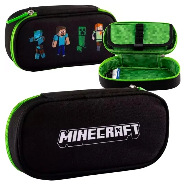 ASTRA PIÓRNIK SZKOLNY SASZETKA DO SZKOŁY PRZEDSZKOLA POJEMNA MINECRAFT