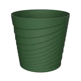 donica-okragla-toscana-ciemno-zielona-struktura-o30cm