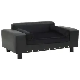 vidaxl-sofa-dla-psa-czarna-81x43x31-cm-plusz-i-sztuczna-skora