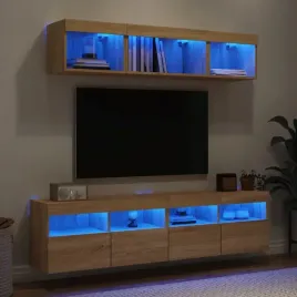 vidaxl-5-czesciowy-zestaw-mebli-tv-z-led-dab-sonoma