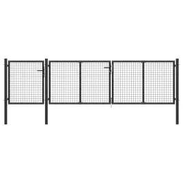 vidaxl-brama-ogrodzeniowa-stal-400-x-75-cm-antracytowa
