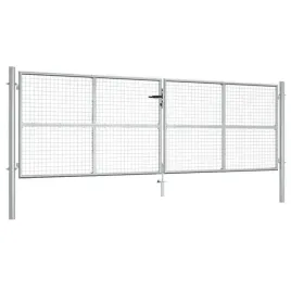 vidaxl-brama-ogrodowa-galwanizowana-stal-415x175-cm-srebrna