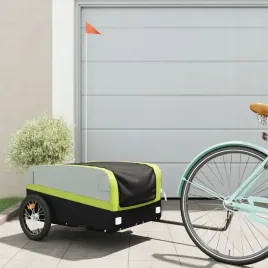 vidaxl-przyczepka-rowerowa-czarno-zielona-45-kg-zelazo