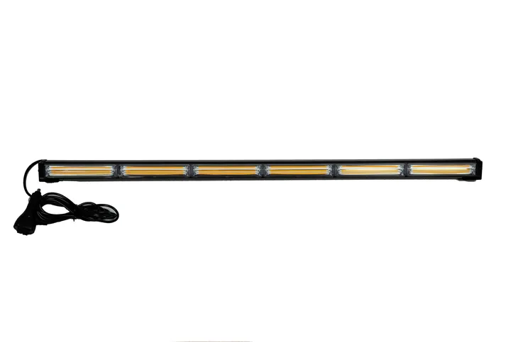 BELKA OSTRZEGAWCZA JEDNOSTRONNA POMARAŃCZOWA KOGUT STROBO LED 88CM 12V 24V