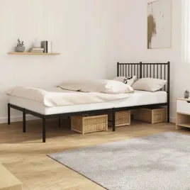 vidaxl-metalowa-rama-lozka-z-wezglowiem-czarna-120x190-cm