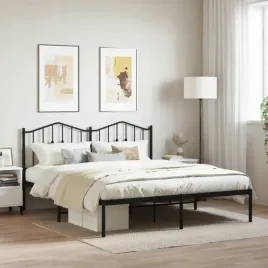 vidaxl-metalowa-rama-lozka-z-wezglowiem-czarna-160x200-cm