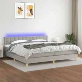 vidaxl-lozko-kontynentalne-z-materacem-jasnoszare-200x200cm-tkanina
