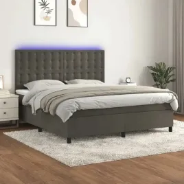 vidaxl-lozko-kontynentalne-z-materacem-i-led-szary-aksamit-180x200cm