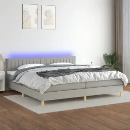 vidaxl-lozko-kontynentalne-z-materacem-jasnoszare-200x200cm-tkanina