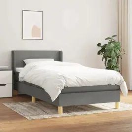 vidaxl-lozko-kontynentalne-z-materacem-ciemnoszara-tkanina-90x200-cm