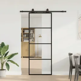 vidaxl-drzwi-przesuwne-z-zestawem-okuc-czarne-76x205-cm-esg-szklo