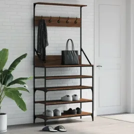 vidaxl-wieszak-na-ubrania-z-miejscem-na-buty-brazowy-dab-90x34x184-cm