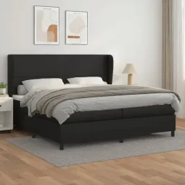 vidaxl-lozko-kontynentalne-z-materacem-czarne-ekoskora-200x200-cm