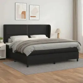 vidaxl-lozko-kontynentalne-z-materacem-czarne-ekoskora-200x200-cm