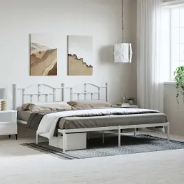 vidaxl-metalowa-rama-lozka-z-wezglowiem-biala-193x203-cm