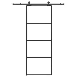 vidaxl-drzwi-przesuwne-z-osprzetem-szklo-esg-i-aluminium-76x205-cm