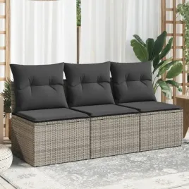 vidaxl-3-osobowa-sofa-ogrodowa-z-poduszkami-szara-polirattan