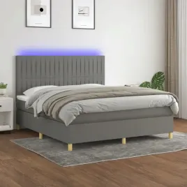 vidaxl-lozko-kontynentalne-z-materacem-ciemnoszara-tkanina-180x200cm