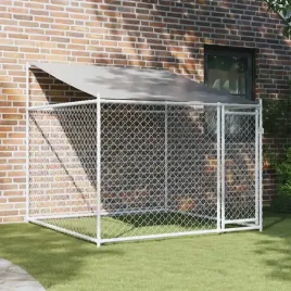 vidaxl-klatka-dla-psa-z-dachem-i-drzwiami-szara-2x2x2-m-stal