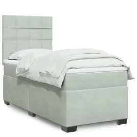 vidaxl-lozko-kontynentalne-z-materacem-jasnoszare-aksamit-90x200-cm