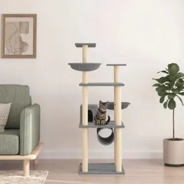 vidaxl-drapak-dla-kota-z-sizalowymi-slupkami-jasnoszary-141-cm