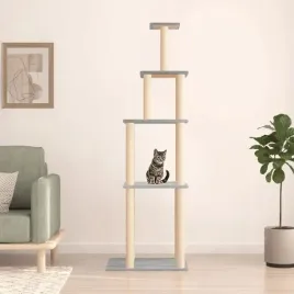 vidaxl-drapak-dla-kota-z-sizalowymi-slupkami-jasnoszary-183-cm