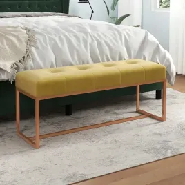 vidaxl-lawka-musztardowa-110x36x45-cm-tapicerowana-aksamitem