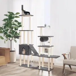 vidaxl-drapak-dla-kota-z-sizalowymi-slupkami-ciemnoszary-279-cm