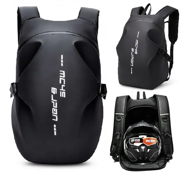 Plecak motocyklowy 40L wodoodporny na kask turystyczny sportowy (ZM03)