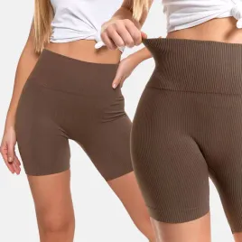 kolarki-legginsy-damskie-prazkowane-wysoki-stan-push-up-mocca-moraj-s-m