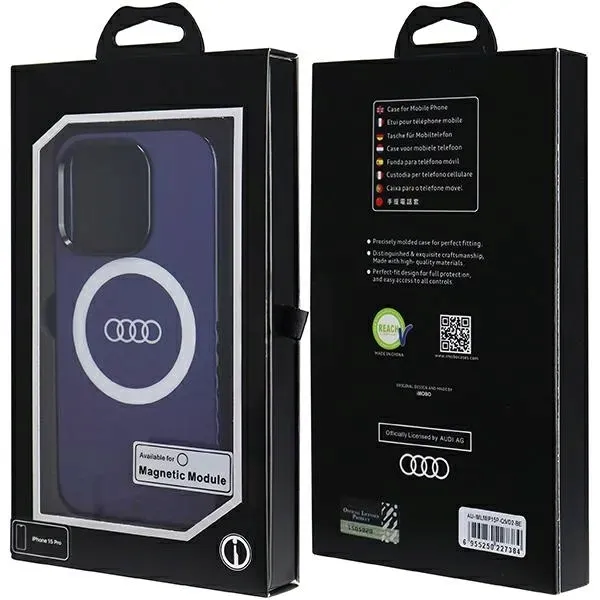 etui-audi-do-iphone-15-pro-niebieski-magsafe-stan-nowy