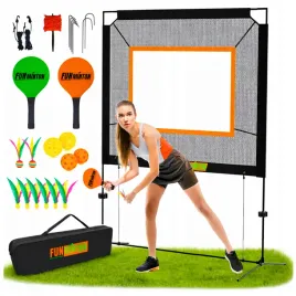 funminton-zestaw-do-gier-sportowych-gra-plenerowa-rodzinna-siatka-rakietki