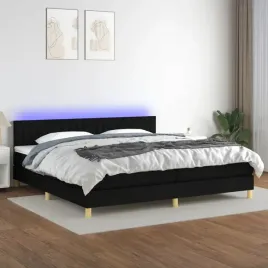 vidaxl-lozko-kontynentalne-z-materacem-czarne-200-x-200-cm-tkanina