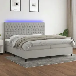 vidaxl-lozko-kontynentalne-z-materacem-jasnoszare-200x200cm-tkanina